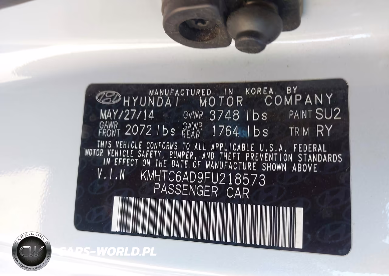 2015 Hyundai Veloster Flex VIN:KMHTC6AD9FU218573 - 9