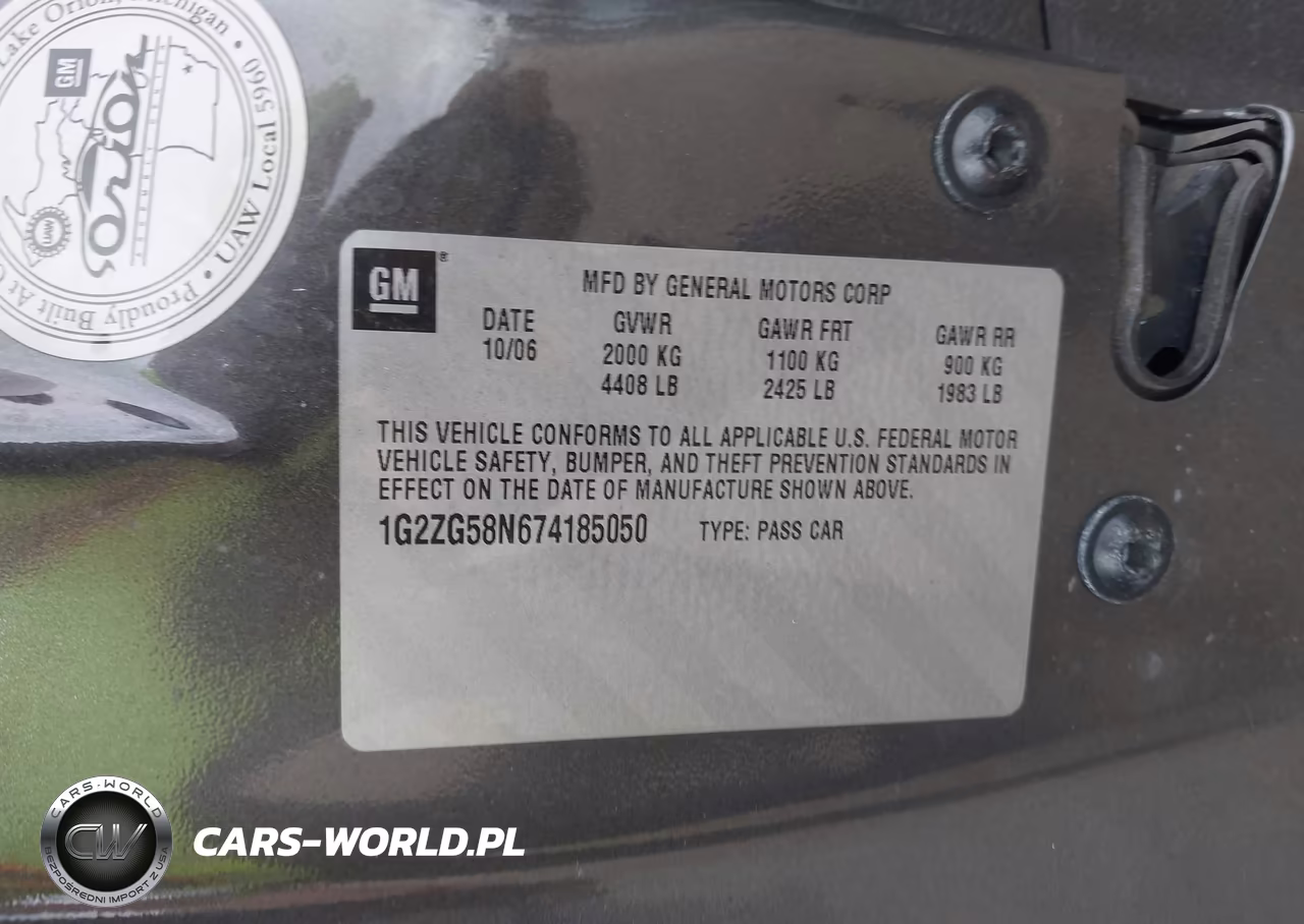 2007 Pontiac G6 VIN:1G2ZG58N674185050 - 9