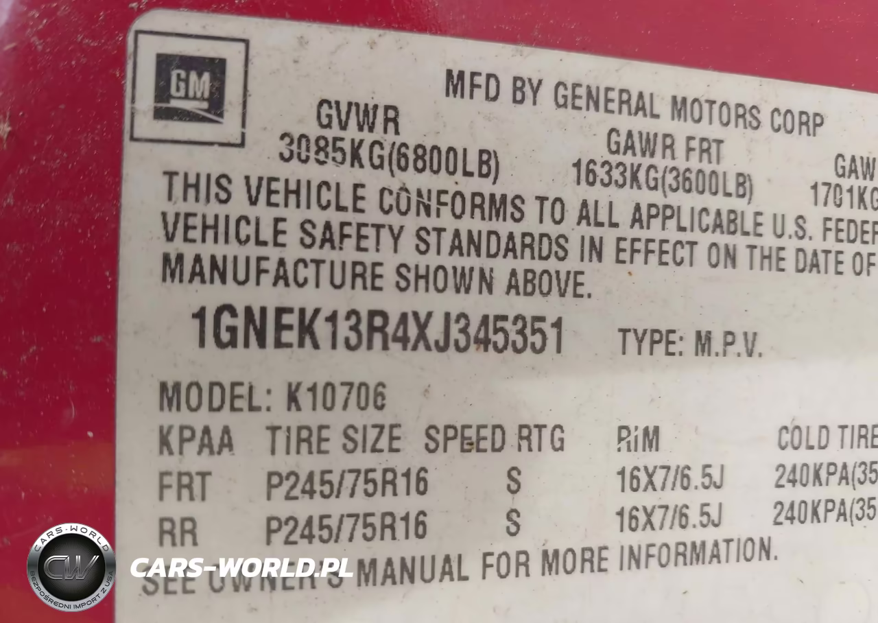 1999 Chevrolet Tahoe Ls VIN:1GNEK13R4XJ345351 - 9