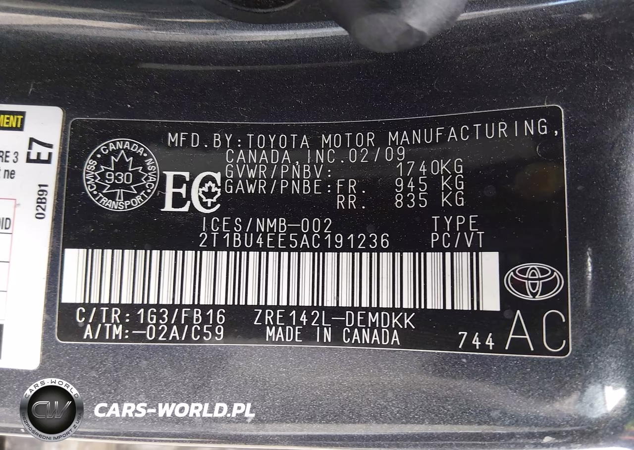 2010 Toyota Corolla Ce VIN:2T1BU4EE5AC191236 - 9