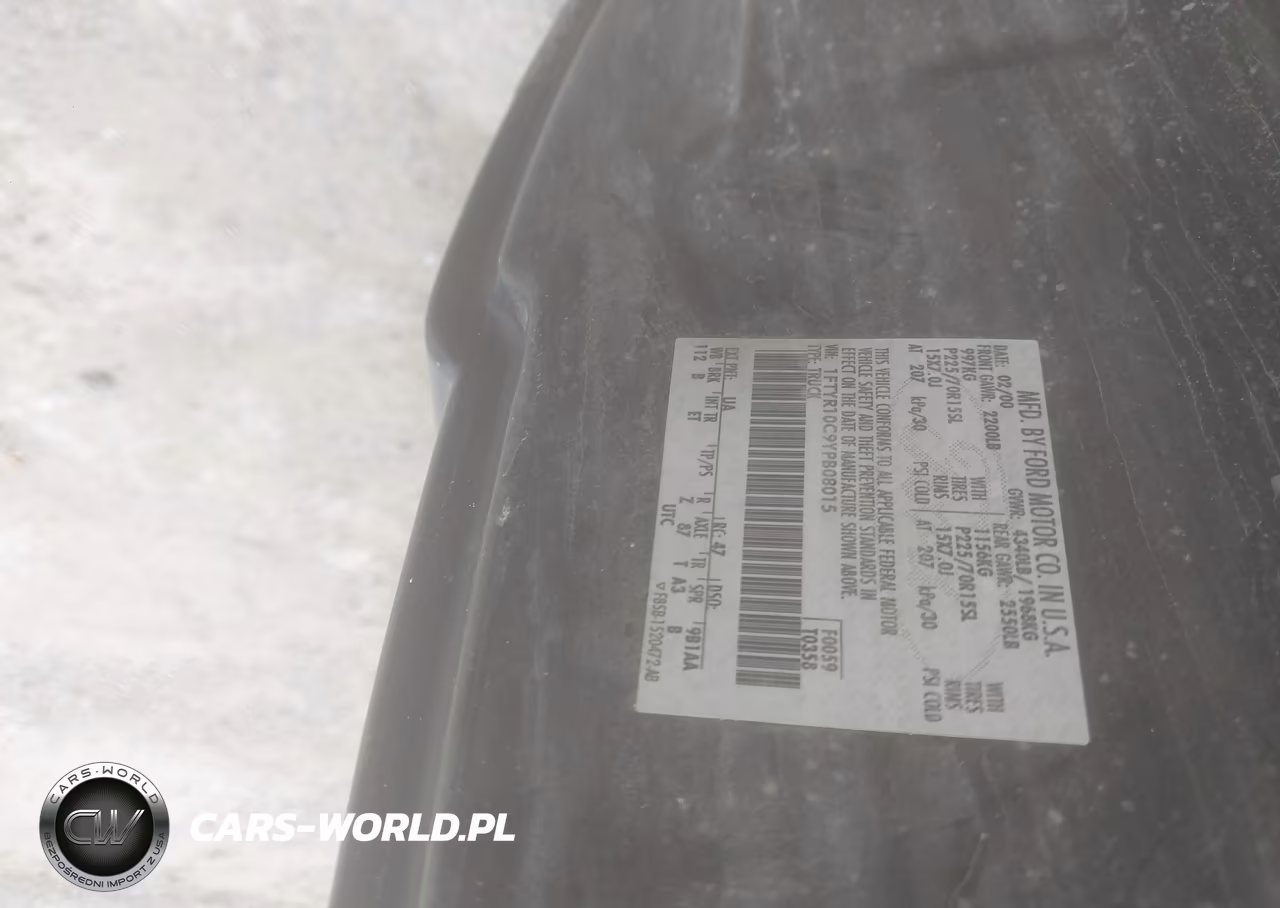 2000 Ford Ranger Xl-Xlt VIN:1FTYR10C9YPB08015 - 9