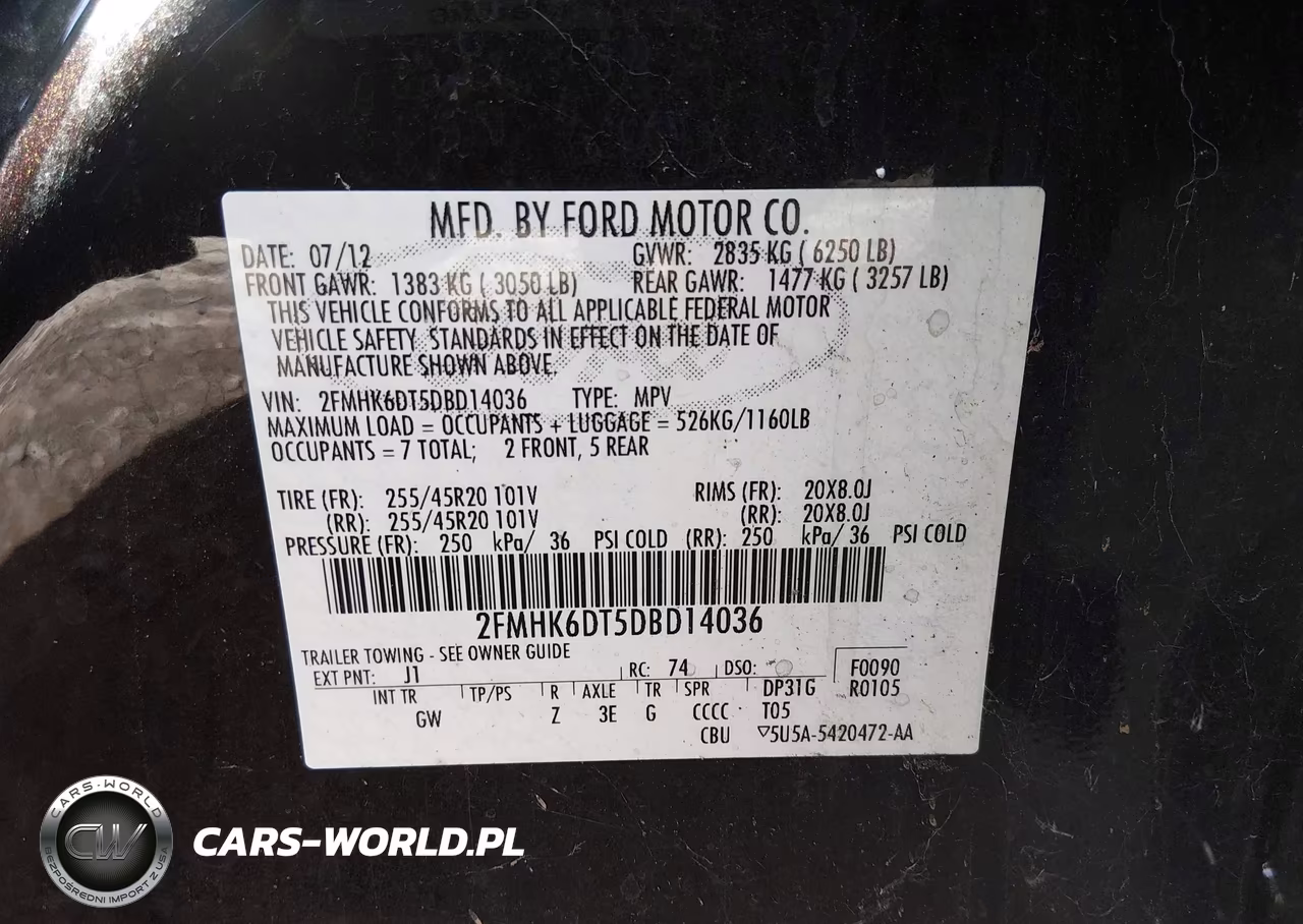 2013 Ford Flex Limited VIN:2FMHK6DT5DBD14036 - 9