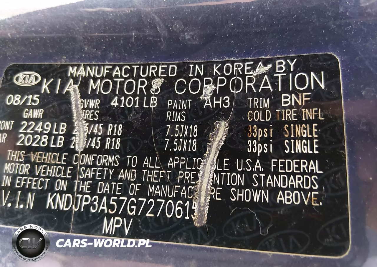 2016 Kia Soul + VIN:KNDJP3A57G7270615 - 9