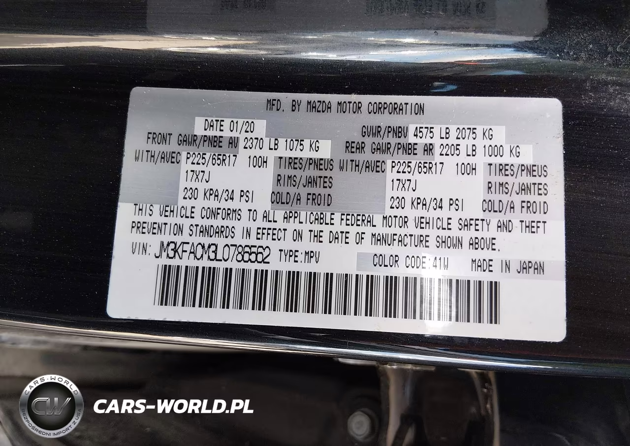 2020 Mazda Cx-5 Touring VIN:JM3KFACM3L0786562 - 9