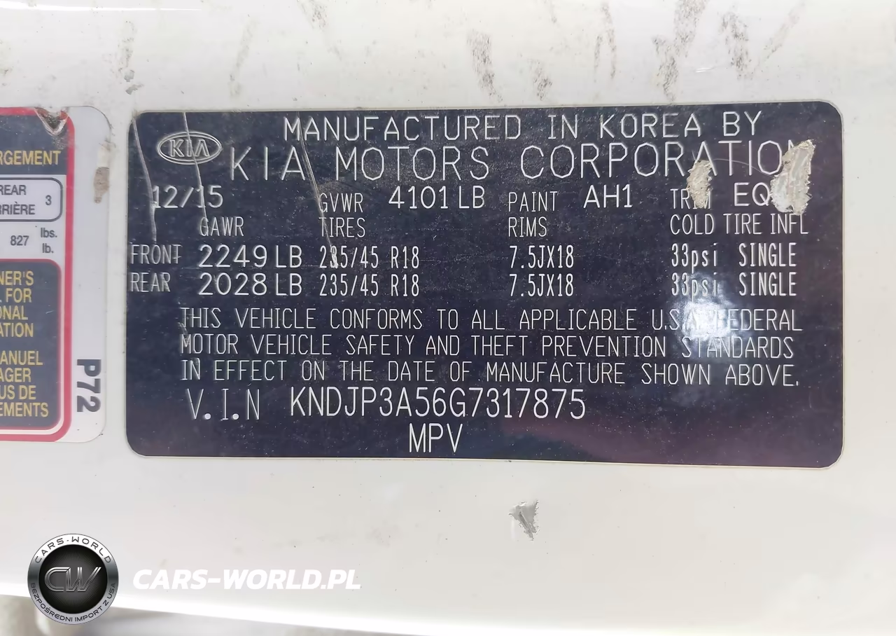 2016 Kia Soul + VIN:KNDJP3A56G7317875 - 9
