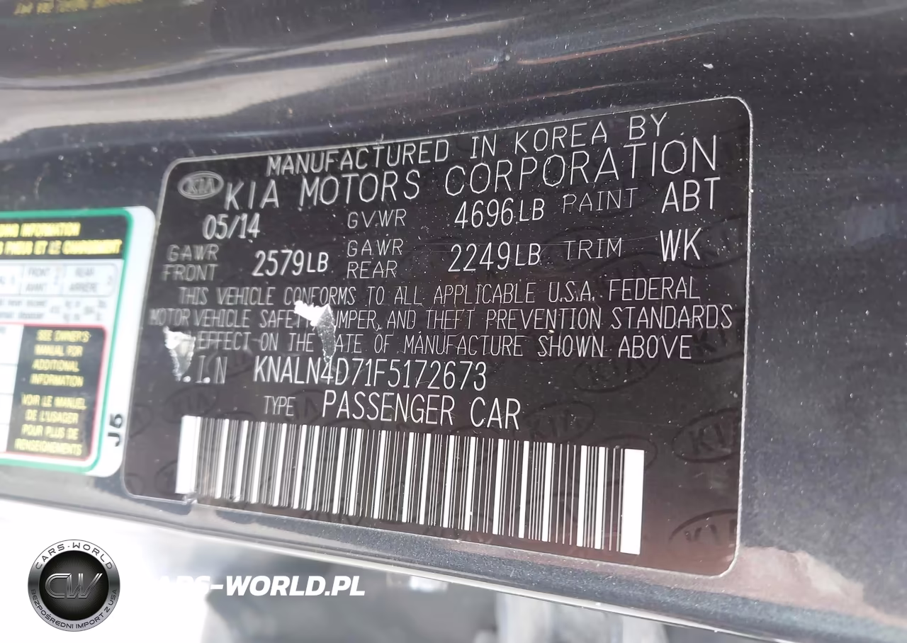 2015 Kia Cadenza Premium VIN:KNALN4D71F5172673 - 9