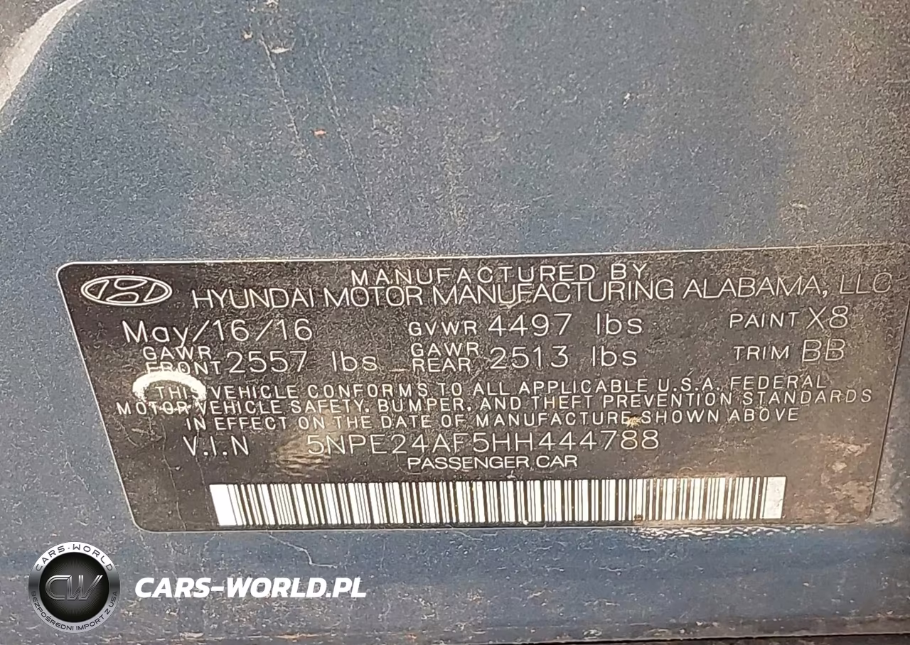 2017 Hyundai Sonata VIN:5NPE24AF5HH444788 - 9