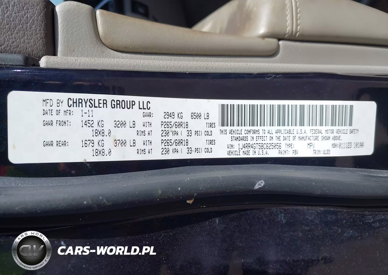 2011 Jeep Grand Cherokee Laredo VIN:1J4RR4GT5BC625056 - 9