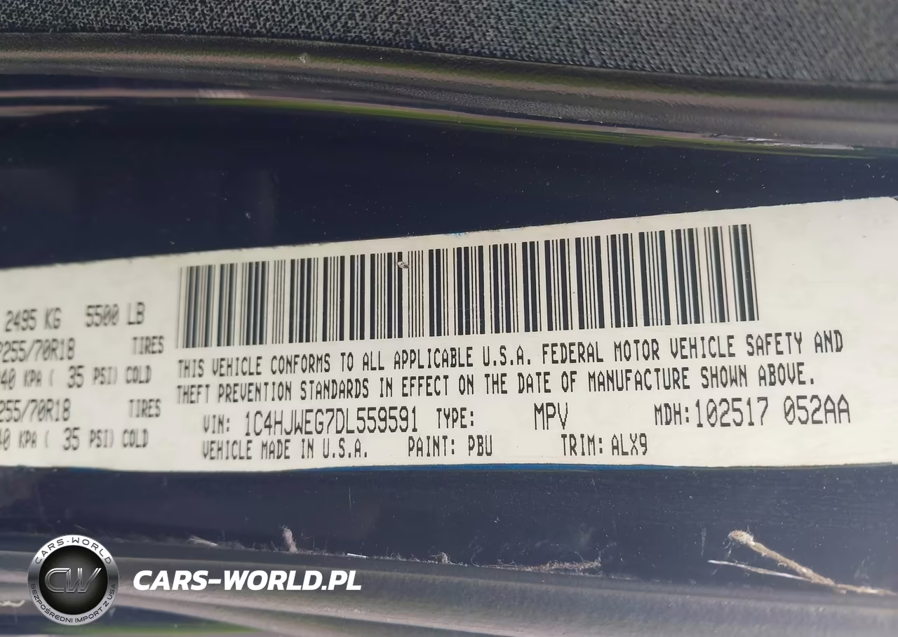 2013 Jeep Wrangler Unlimited Sahara VIN:1C4HJWEG7DL559591 - 9