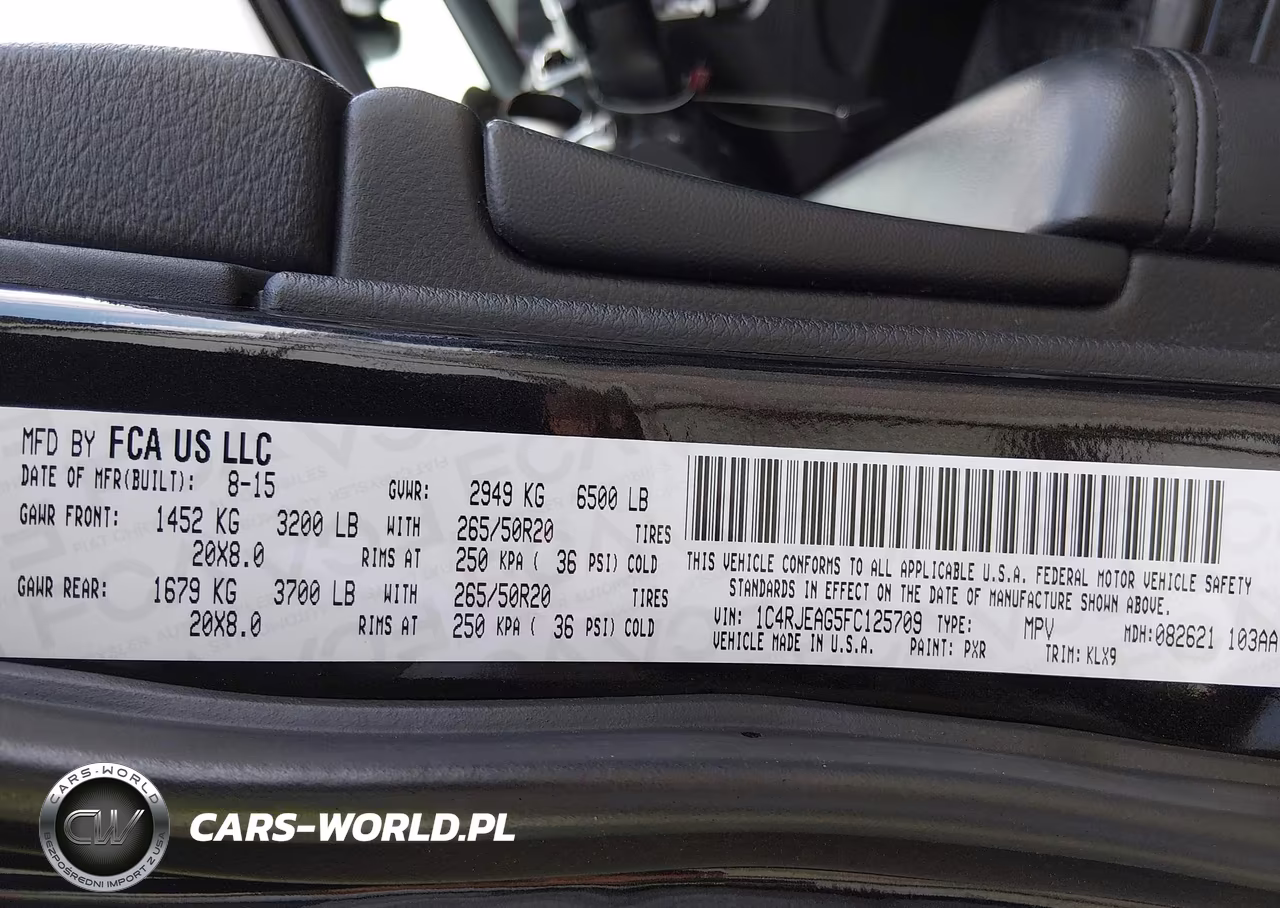 2015 Jeep Grand Cherokee Altitude VIN:1C4RJEAG5FC125709 - 9