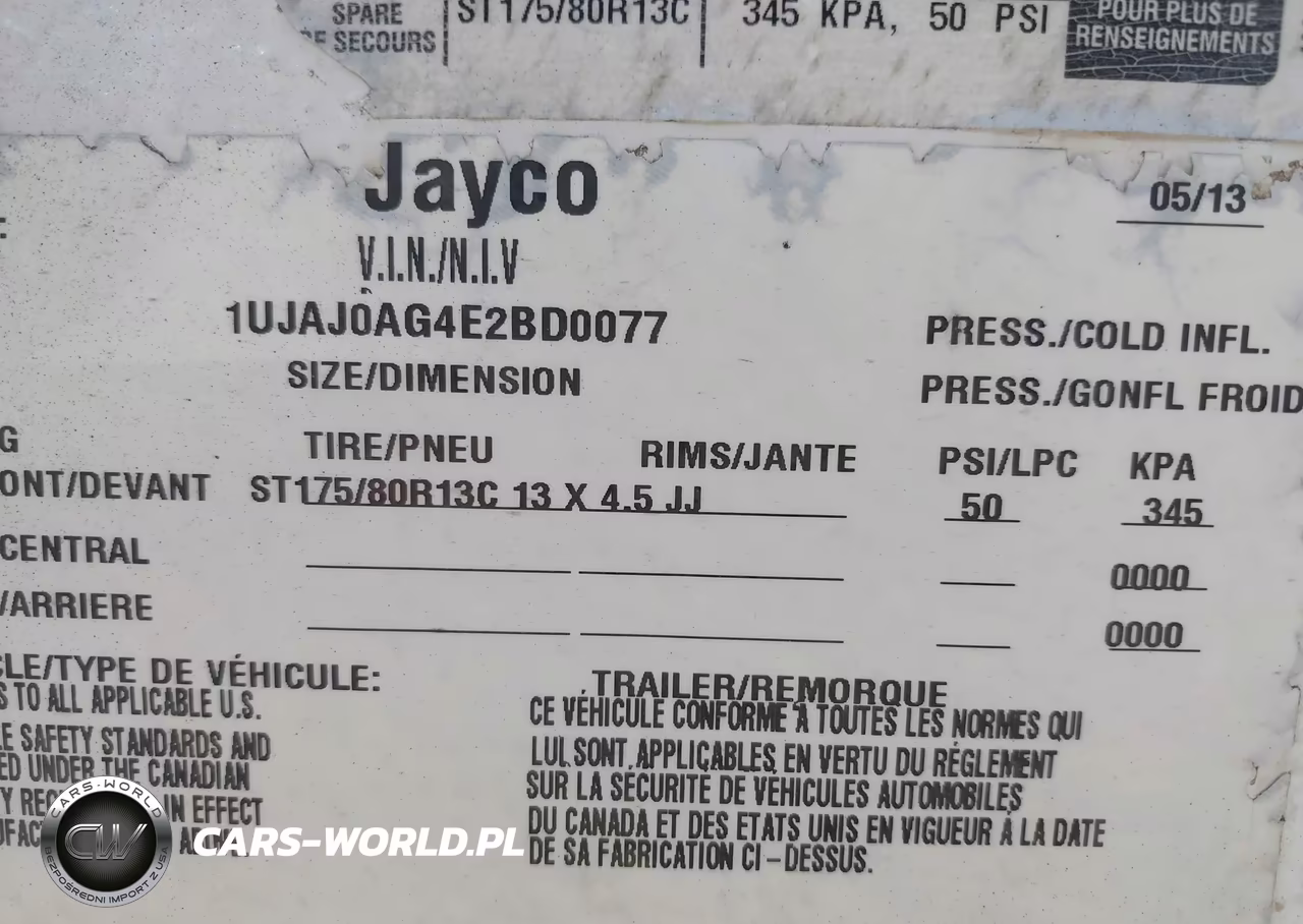 2014 Jayco Jay VIN:1UJAJ0AG4E2BD0077 - 9