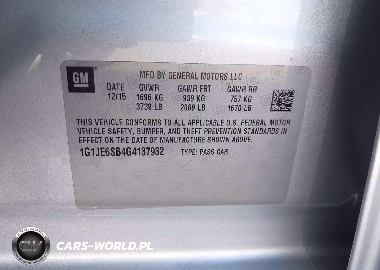 2016 Chevrolet Sonic Ltz Auto VIN:1G1JE6SB4G4137932 - 9