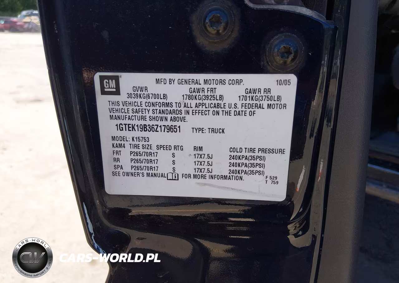 2006 GMC Sierra 1500 Sl VIN:1GTEK19B36Z179651 - 9