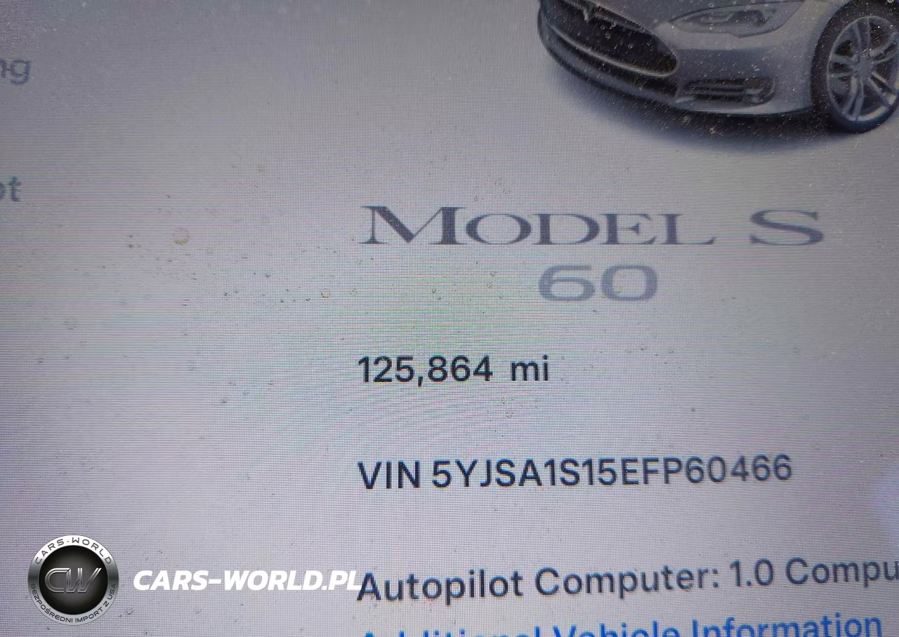2014 Tesla Model S VIN:5YJSA1S15EFP60466 - 15