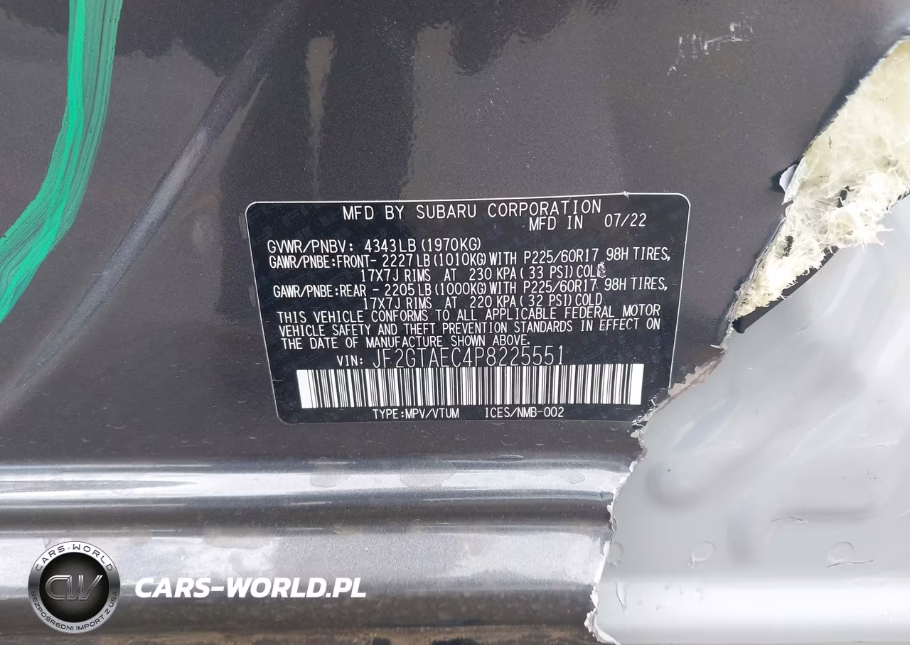 2023 Subaru Crosstrek Premium VIN:JF2GTAEC4P8225551 - 9