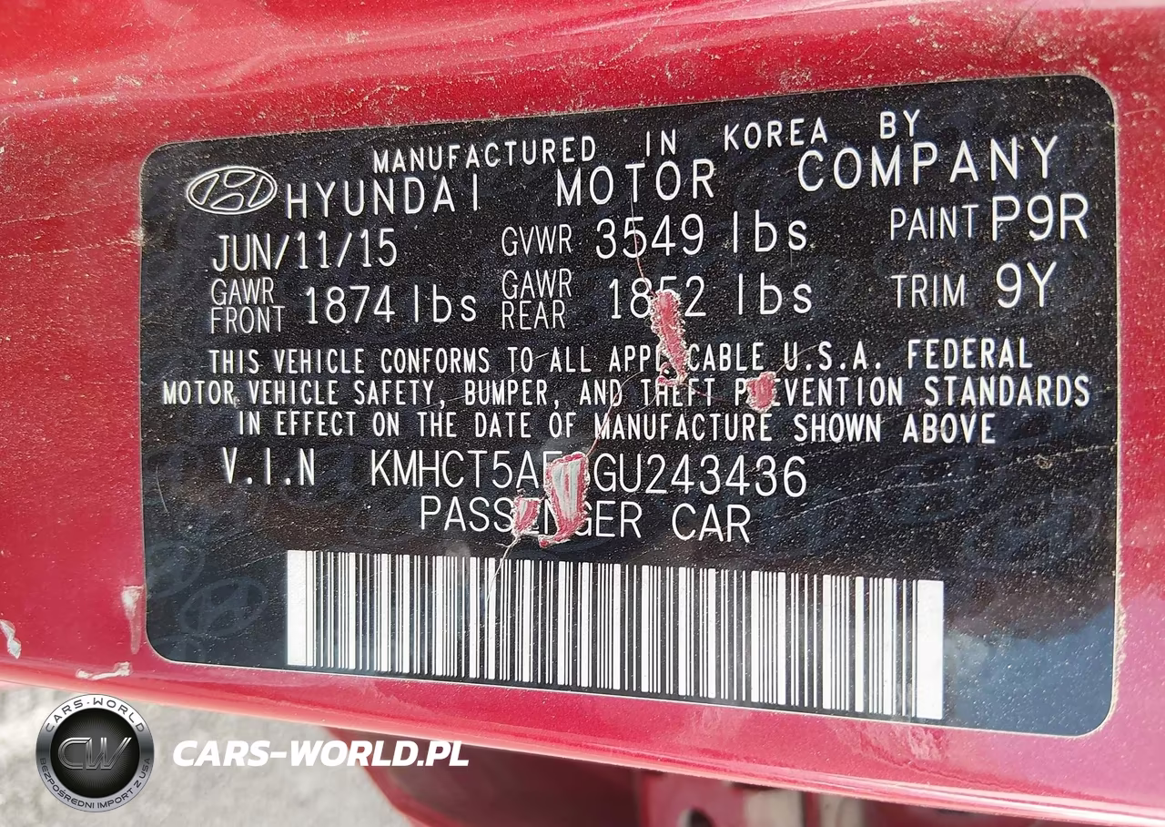 2016 Hyundai Accent Se VIN:KMHCT5AE8GU243436 - 9