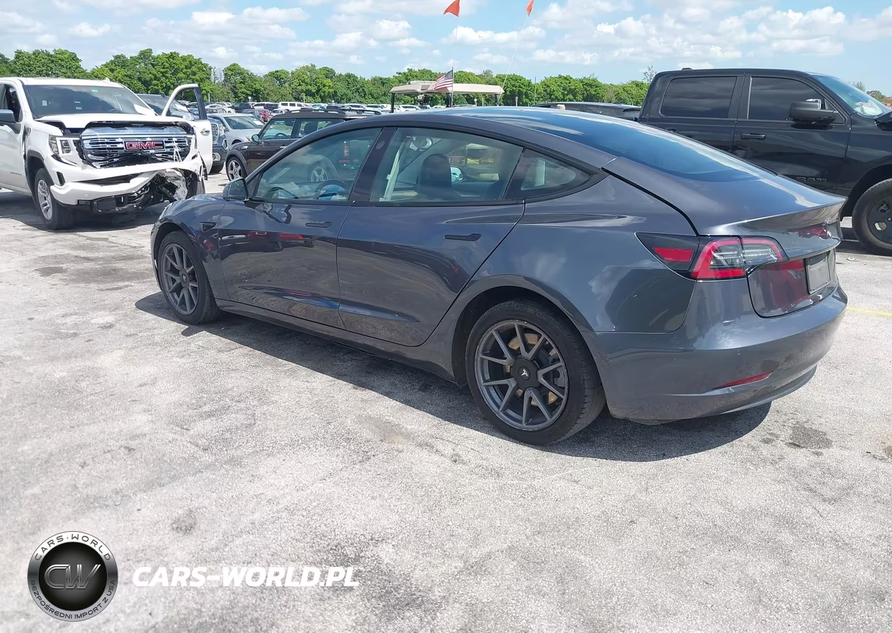 2021 Tesla Model 3 Standard Range Plus Rear-Wheel Drive VIN:5YJ3E1EA3MF095165 - 3