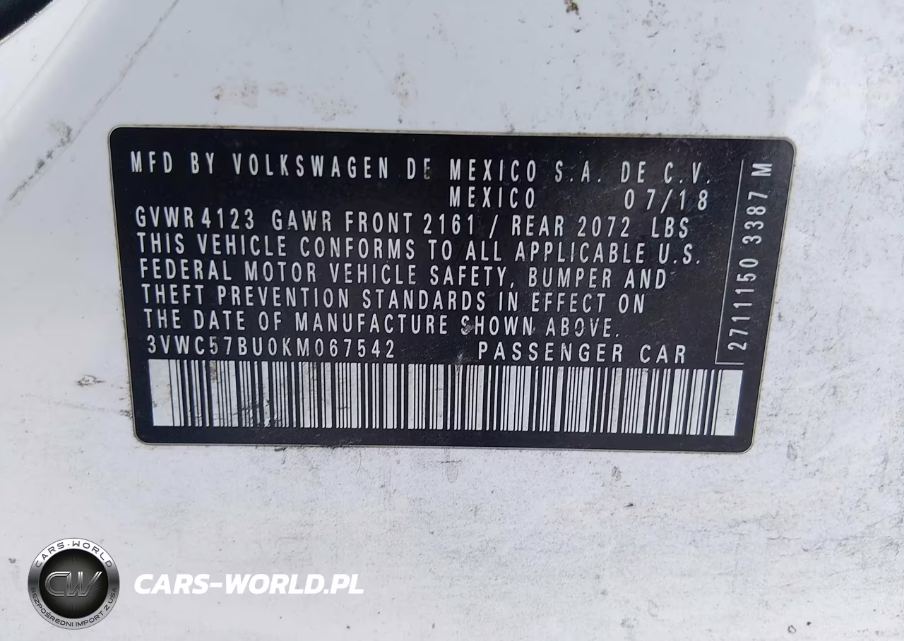 2019 Volkswagen Jetta 1.4T R-Line-1.4T S-1.4T Se VIN:3VWC57BU0KM067542 - 9