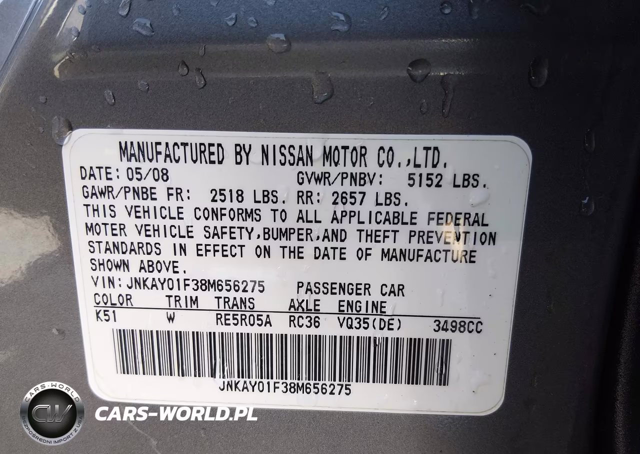 2008 Infiniti M35X VIN:JNKAY01F38M656275 - 9