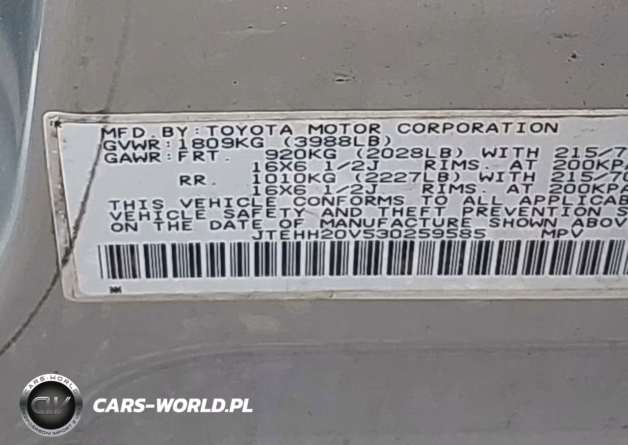 2003 Toyota Rav4 VIN:JTEHH20V530259585 - 9