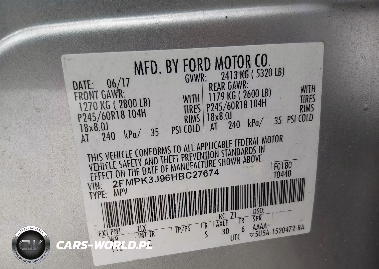 2017 Ford Edge Sel VIN:2FMPK3J96HBC27674 - 9