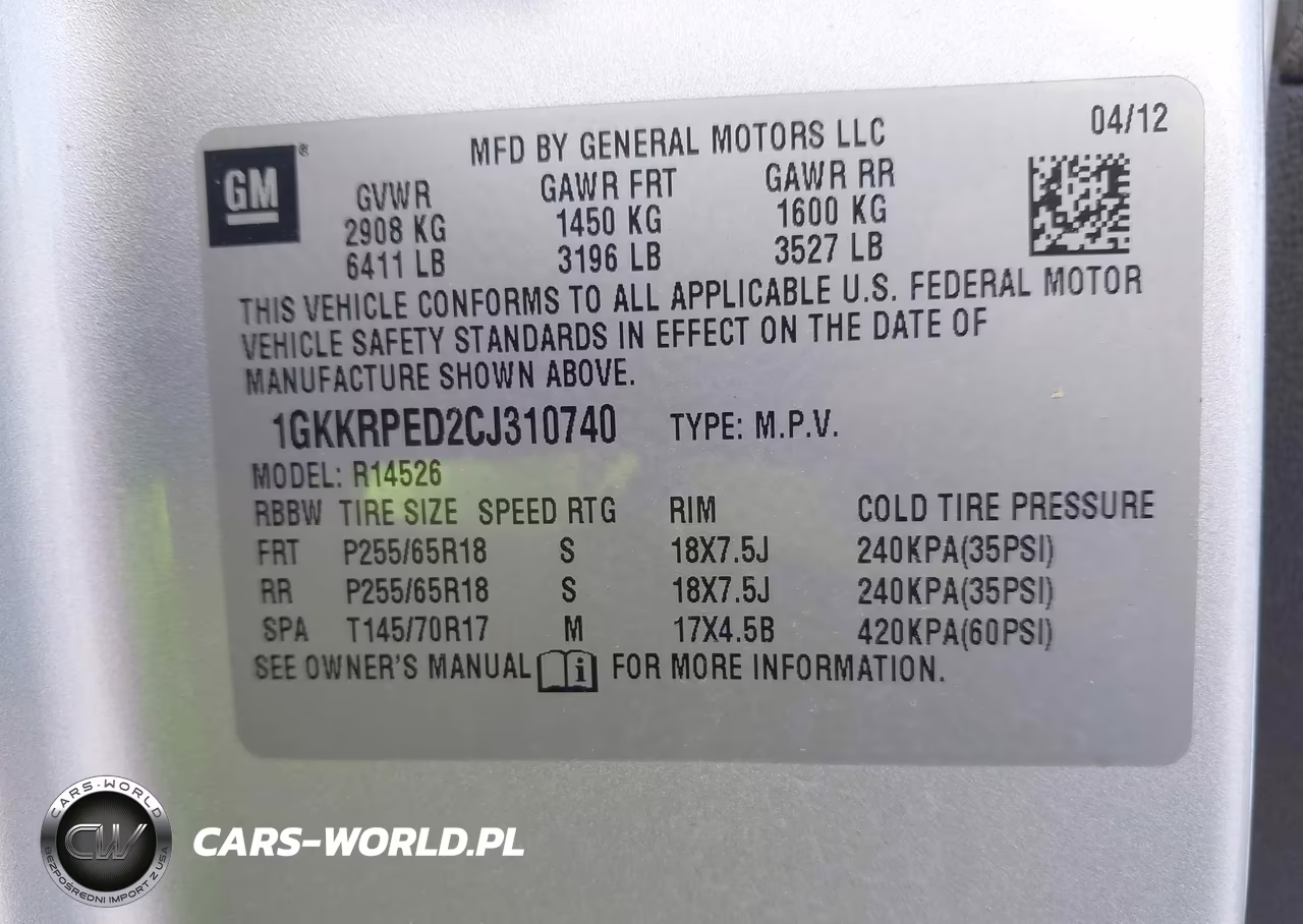 2012 GMC Acadia Sle VIN:1GKKRPED2CJ310740 - 9