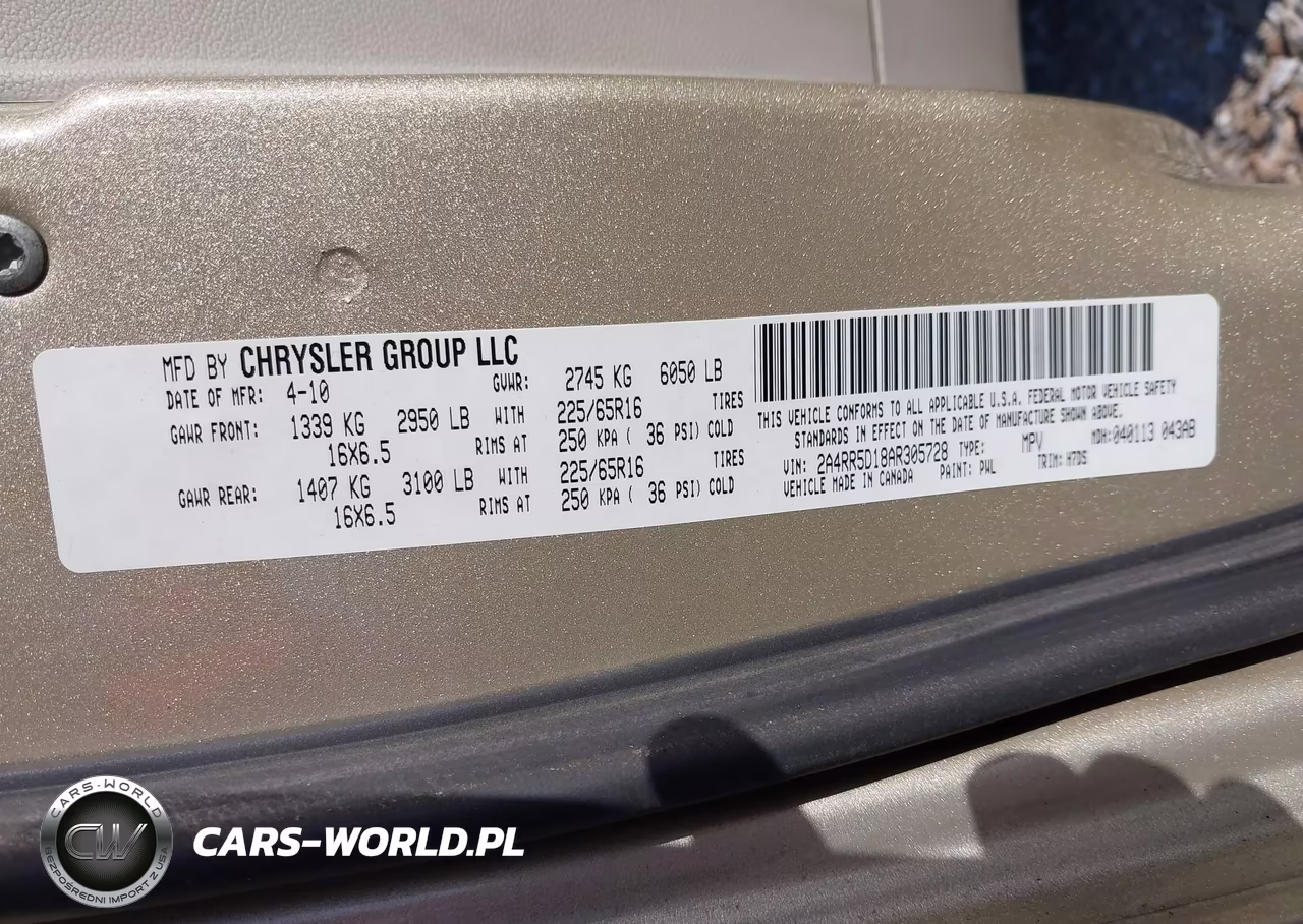 2010 Chrysler Town & Country Touring VIN:2A4RR5D18AR305728 - 9