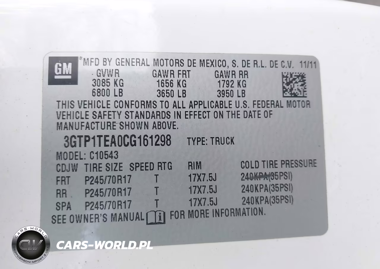 2012 GMC Sierra 1500 Work Truck VIN:3GTP1TEA0CG161298 - 9