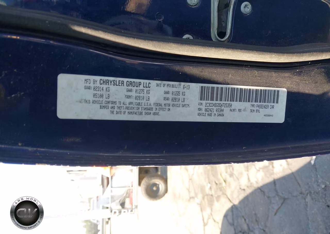 2013 Dodge Charger Se VIN:2C3CDXBG9DH725350 - 9