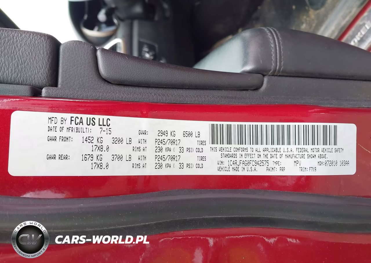 2015 Jeep Grand Cherokee Laredo VIN:1C4RJFAG0FC942575 - 9