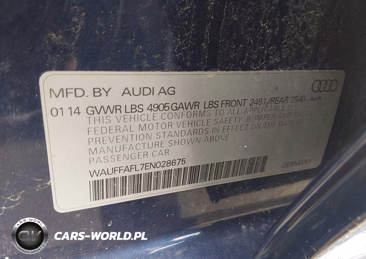 2014 Audi A4 2.0T Premium VIN:WAUFFAFL7EN028675 - 9