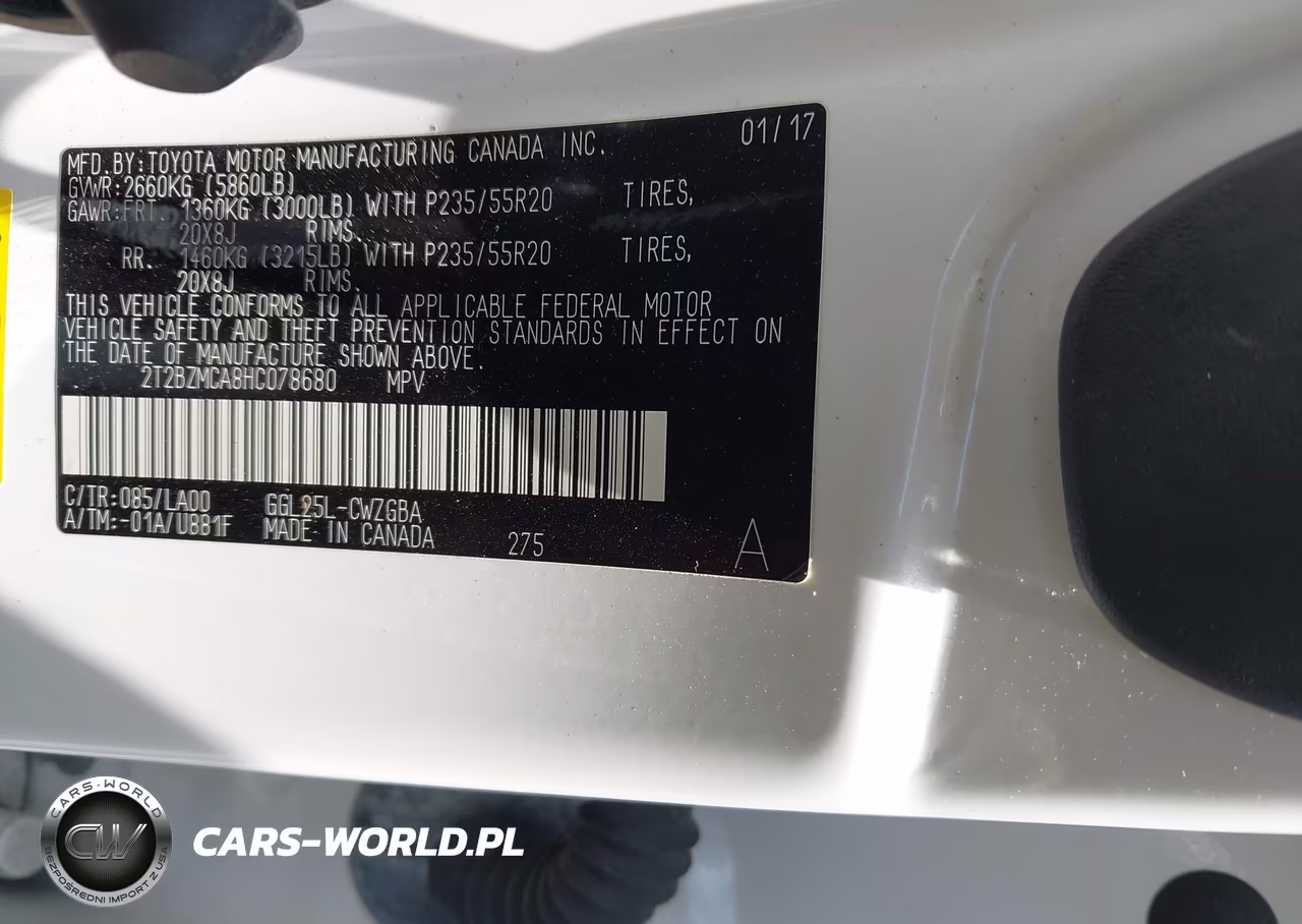 2017 Lexus Rx 350 VIN:2T2BZMCA8HC078680 - 9