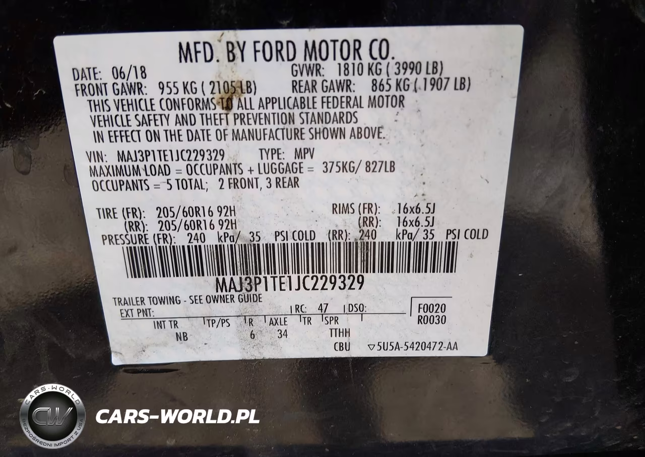 2018 Ford Ecosport Se VIN:MAJ3P1TE1JC229329 - 9