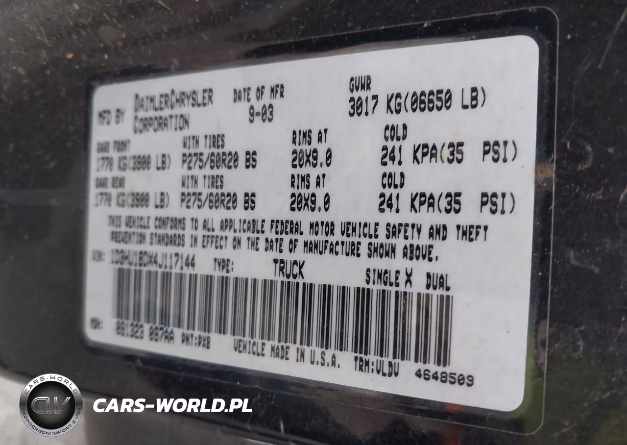 2004 Dodge Ram 1500 Slt-Laramie VIN:1D3HU18DX4J117144 - 9
