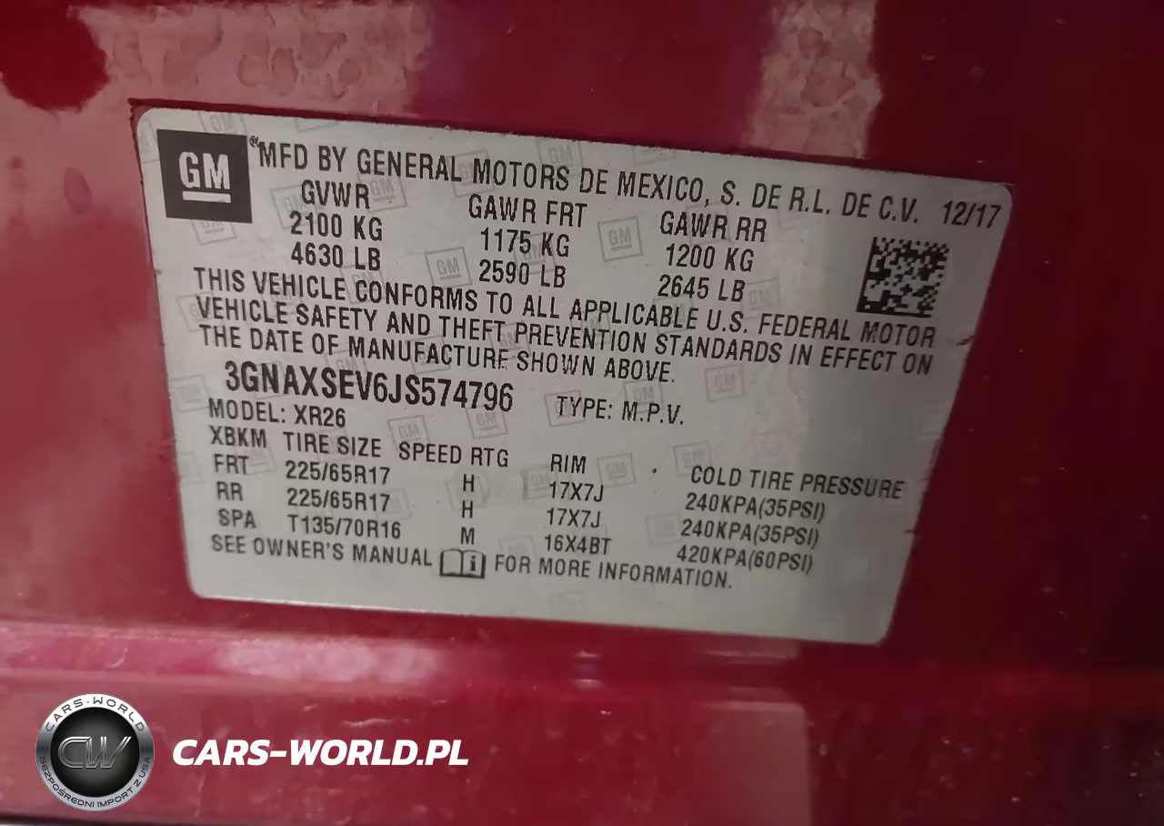 2018 Chevrolet Equinox Lt VIN:3GNAXSEV6JS574796 - 9