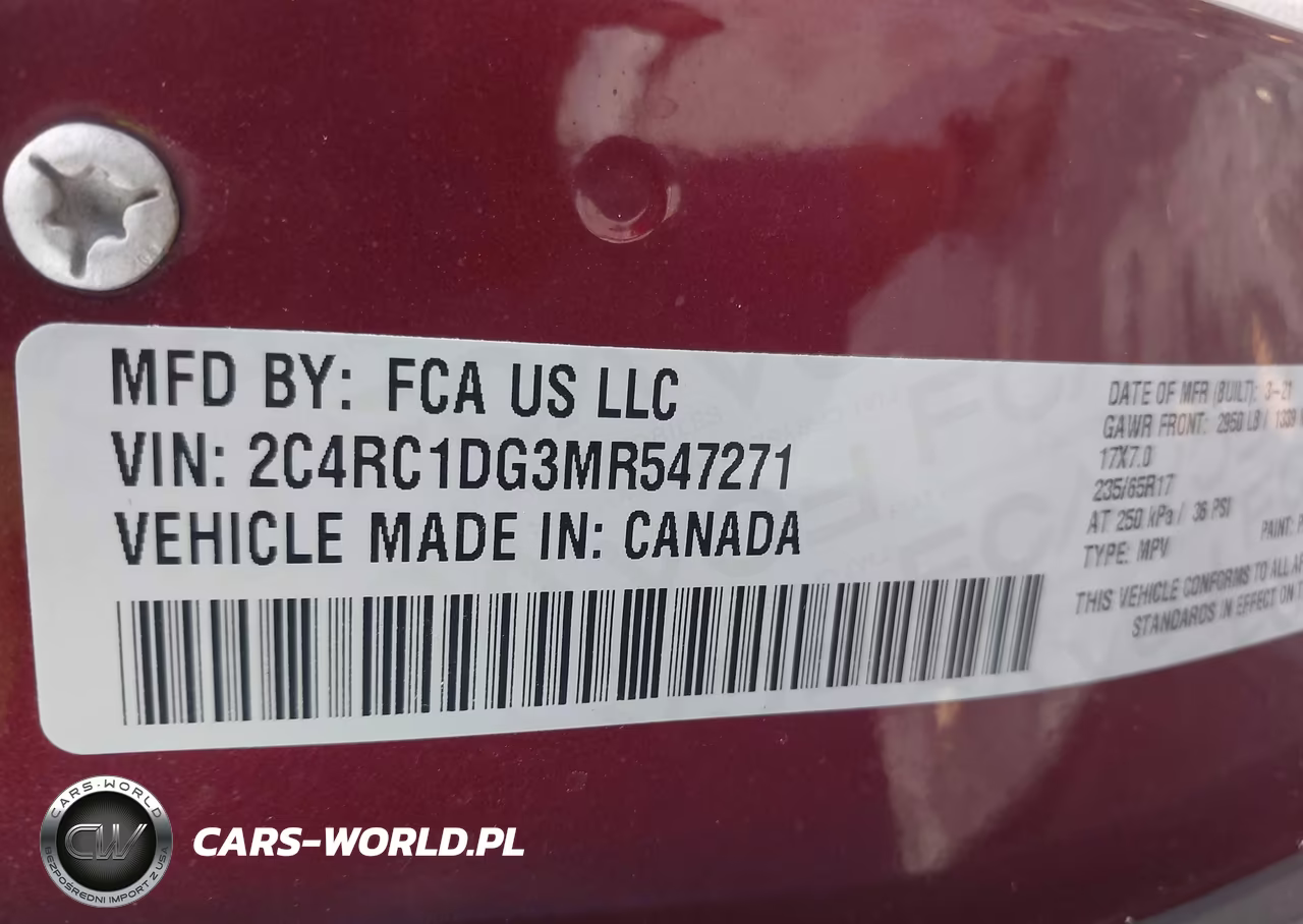 2021 Chrysler Voyager Lxi VIN:2C4RC1DG3MR547271 - 9