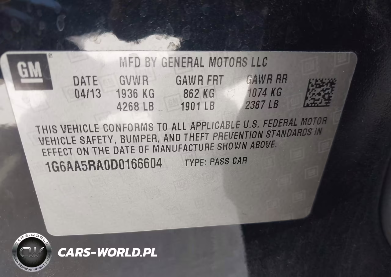 2013 Cadillac Ats Standard VIN:1G6AA5RA0D0166604 - 9