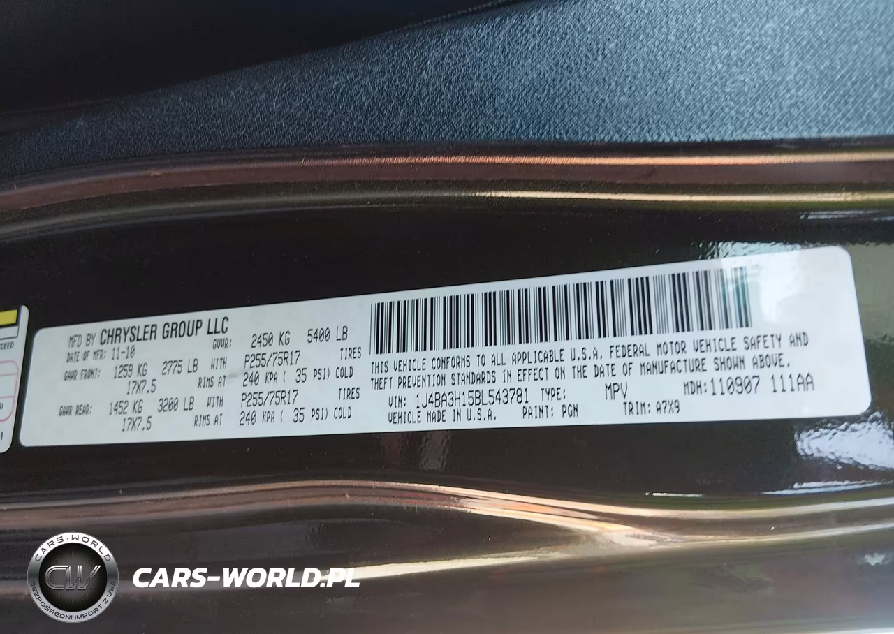 2011 Jeep Wrangler Unlimited Sport VIN:1J4BA3H15BL543781 - 9