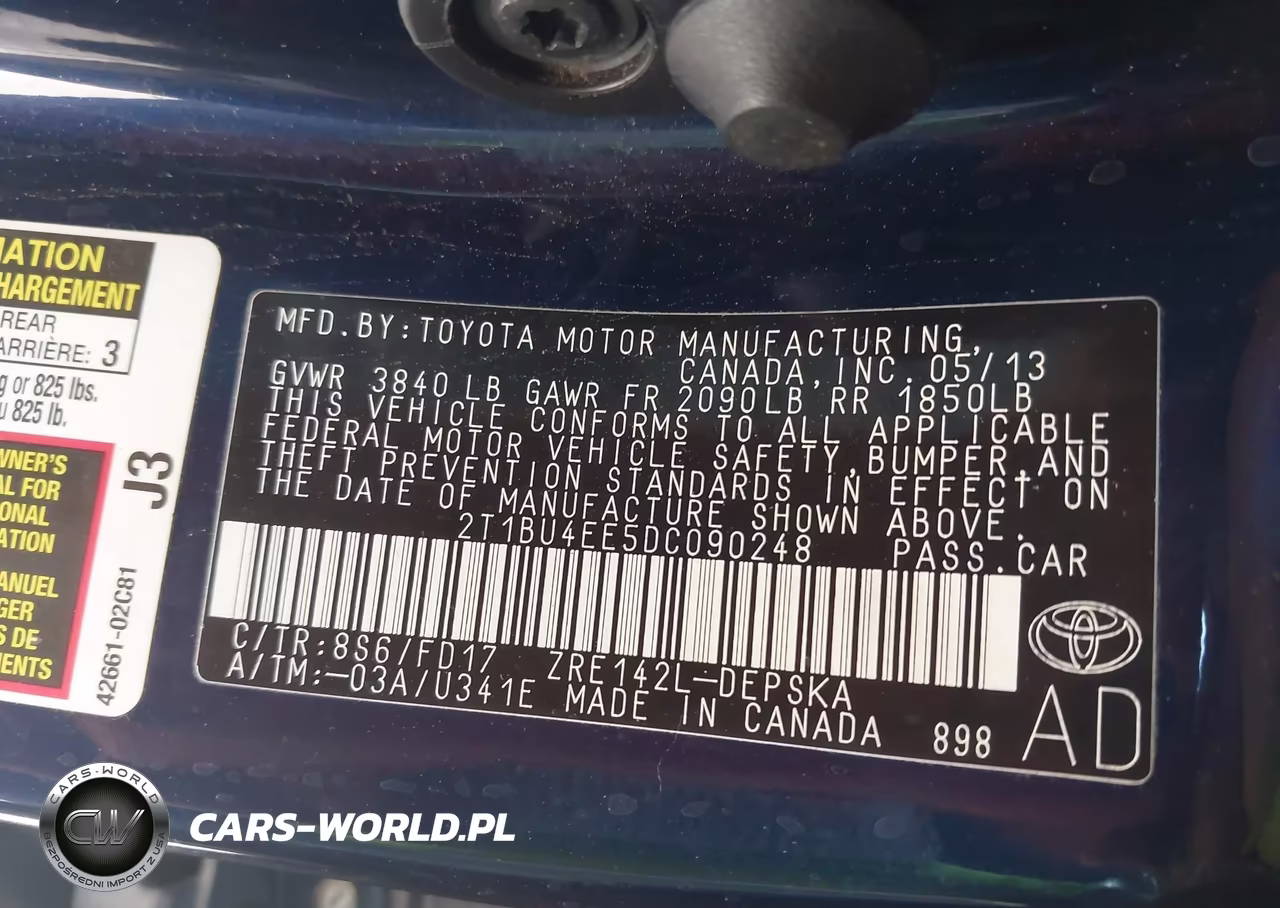 2013 Toyota Corolla S VIN:2T1BU4EE5DC090248 - 9