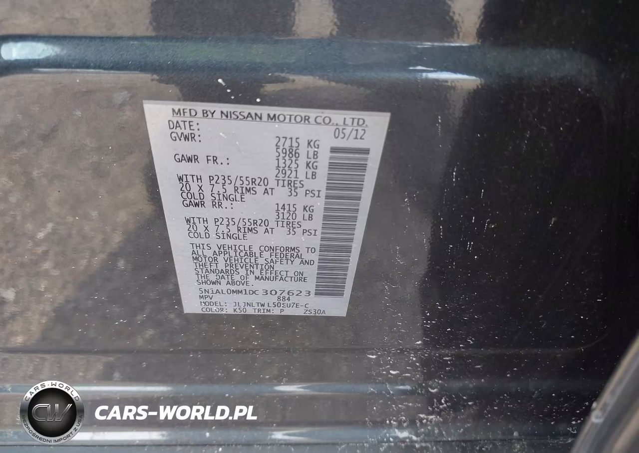 2013 Infiniti Jx35 VIN:5N1AL0MM1DC307623 - 9