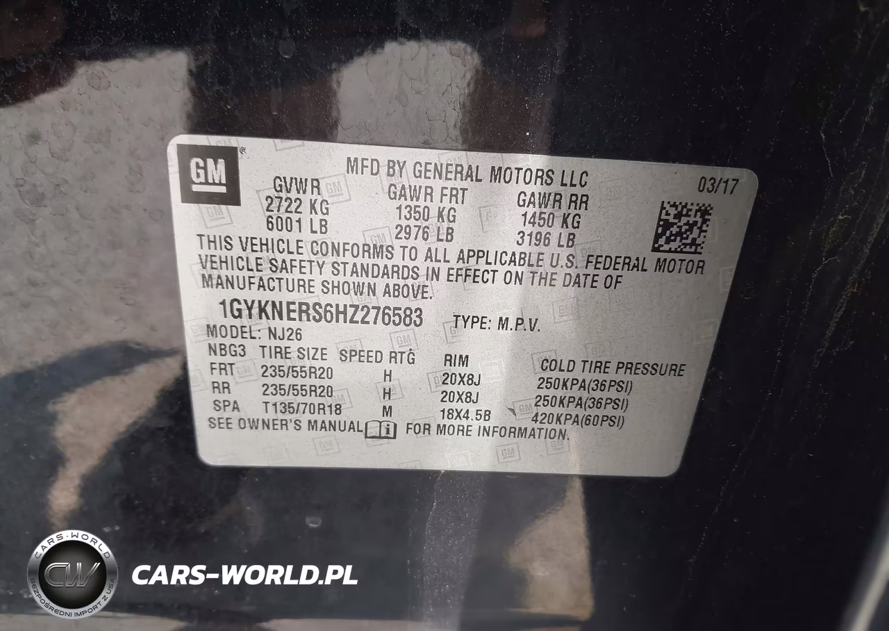 2017 Cadillac Xt5 Premium Luxury VIN:1GYKNERS6HZ276583 - 9
