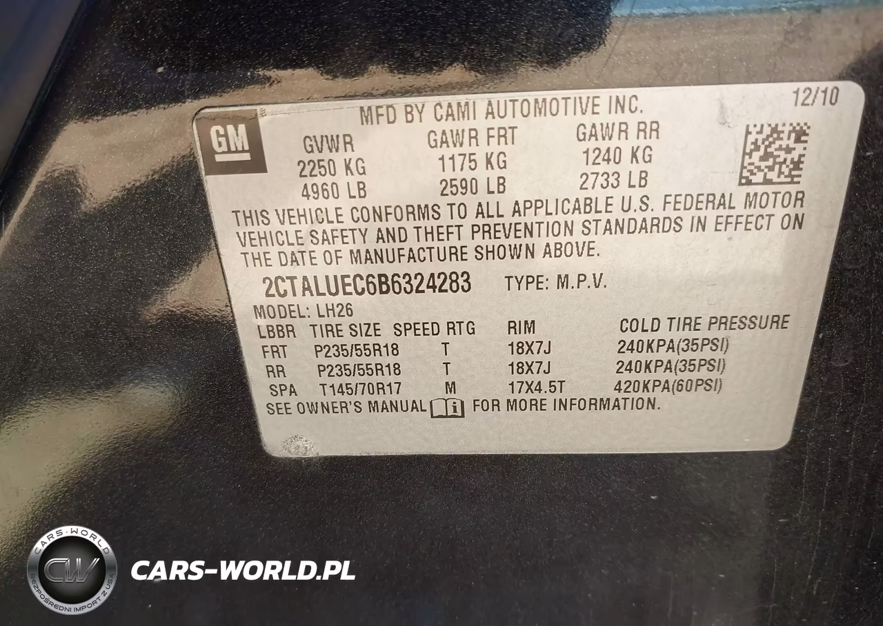 2011 GMC Terrain Slt-1 VIN:2CTALUEC6B6324283 - 9