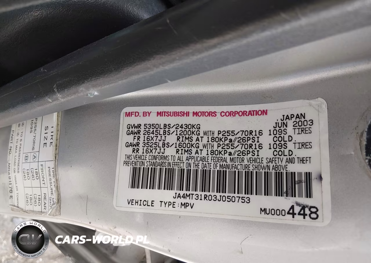 2003 Mitsubishi Montero Sport Xls VIN:JA4MT31R03J050753 - 9