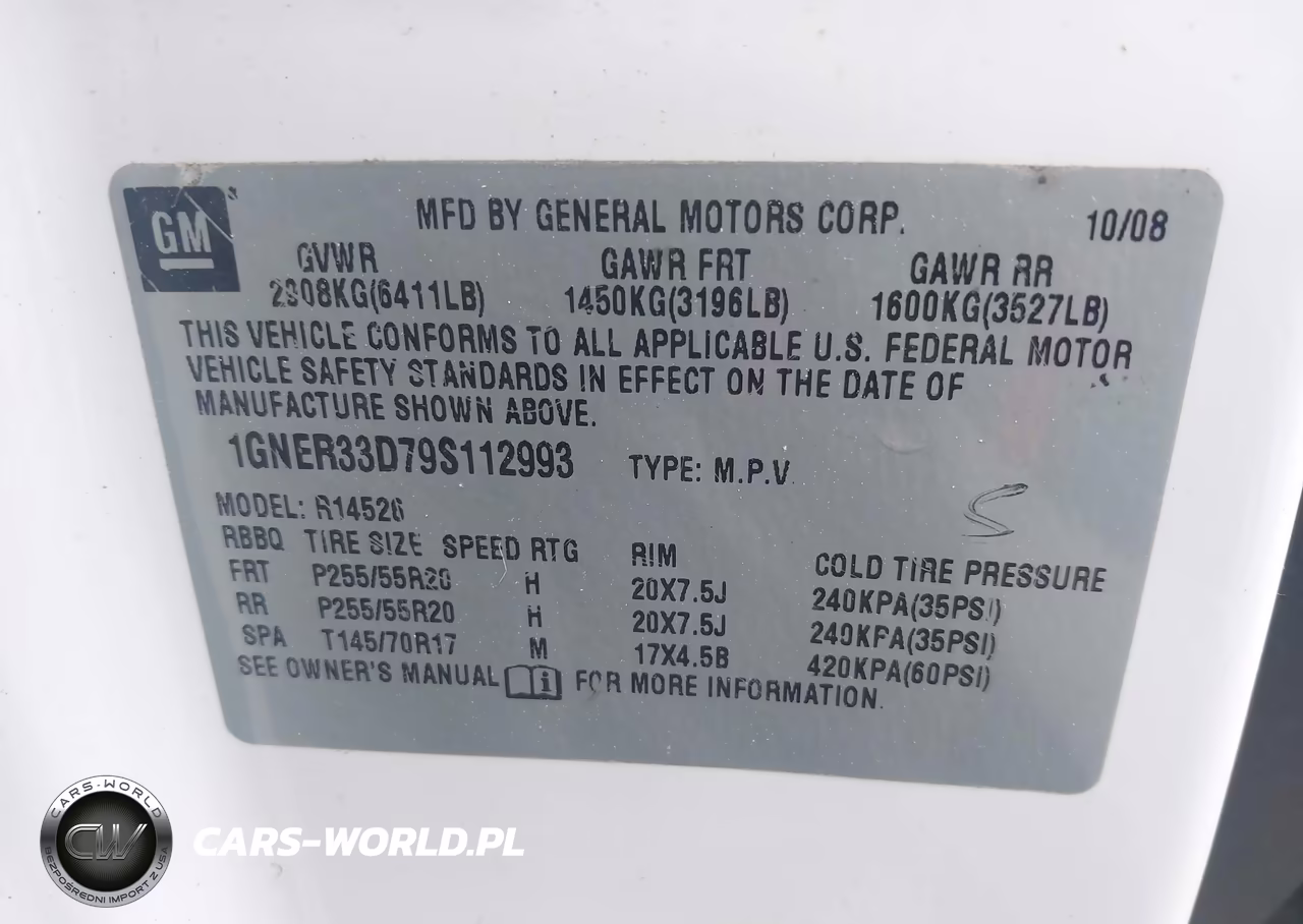 2009 Chevrolet Traverse Ltz VIN:1GNER33D79S112993 - 9