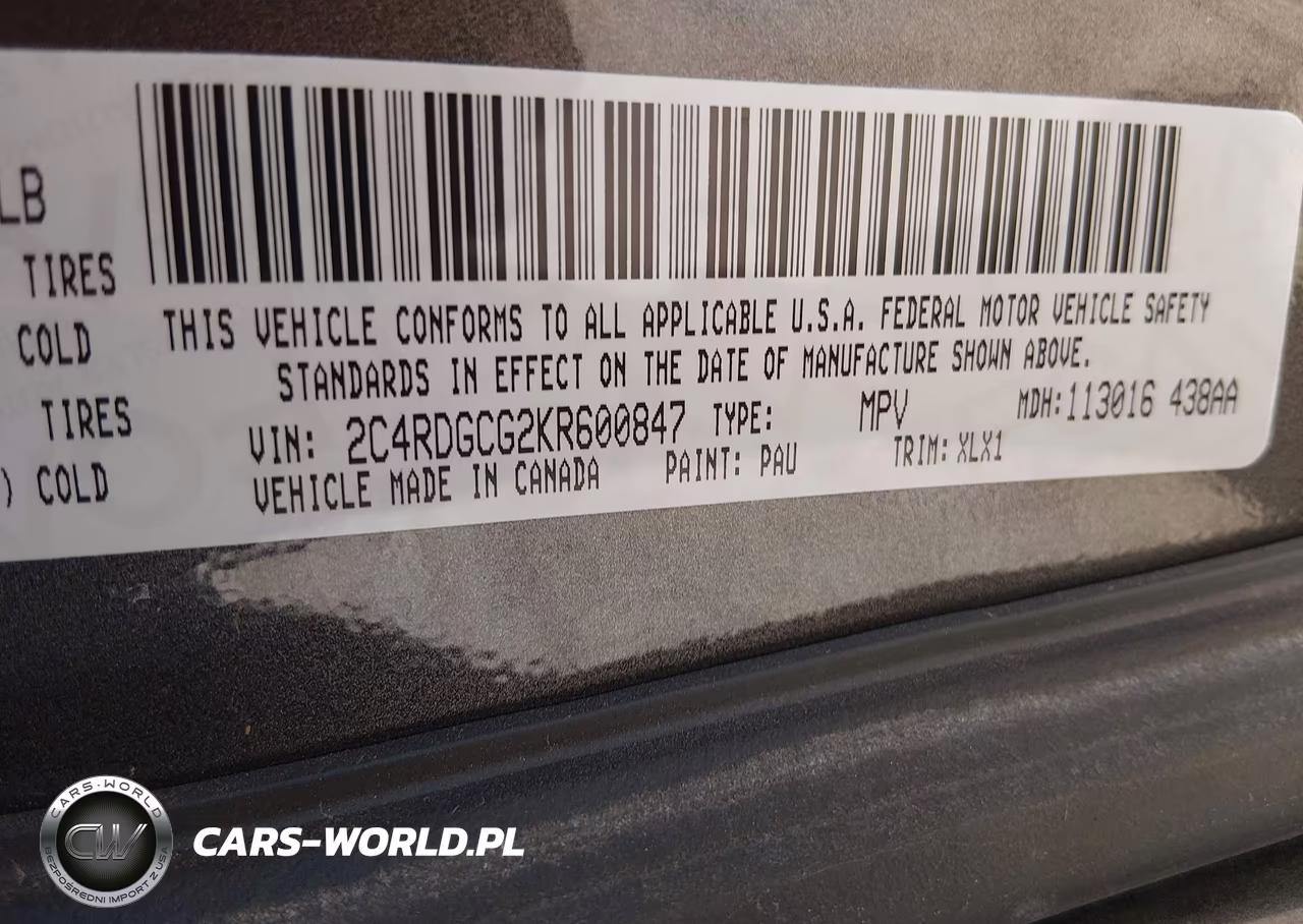 2019 Dodge Grand Caravan Sxt VIN:2C4RDGCG2KR600847 - 9