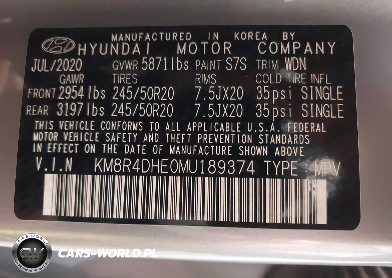 2021 Hyundai Palisade Sel VIN:KM8R4DHE0MU189374 - 9