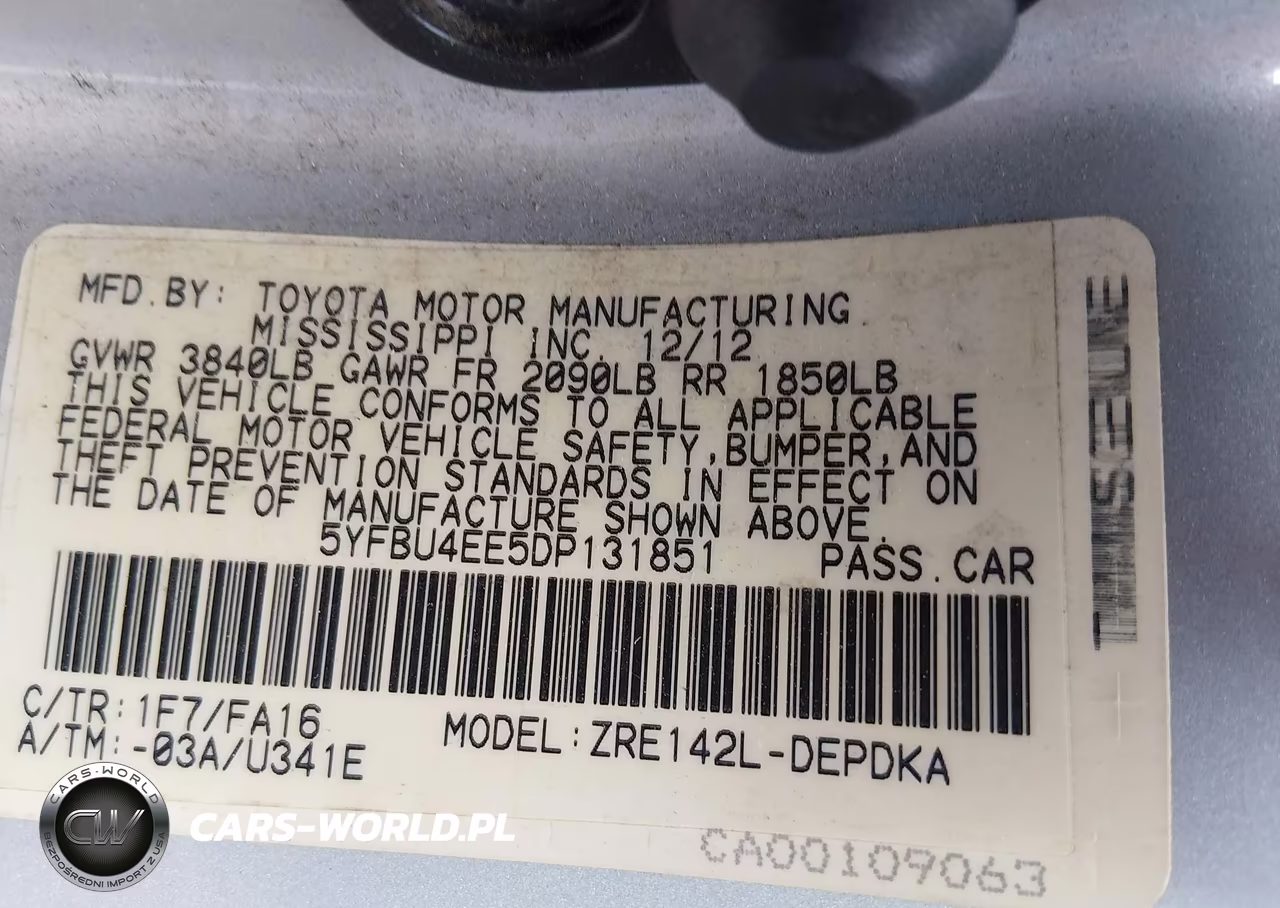 2013 Toyota Corolla L VIN:5YFBU4EE5DP131851 - 9