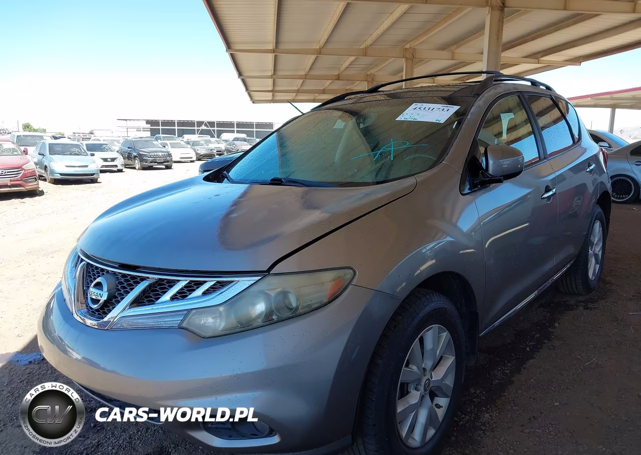 2012 Nissan Murano Sl VIN:JN8AZ1MU0CW114423 - 2
