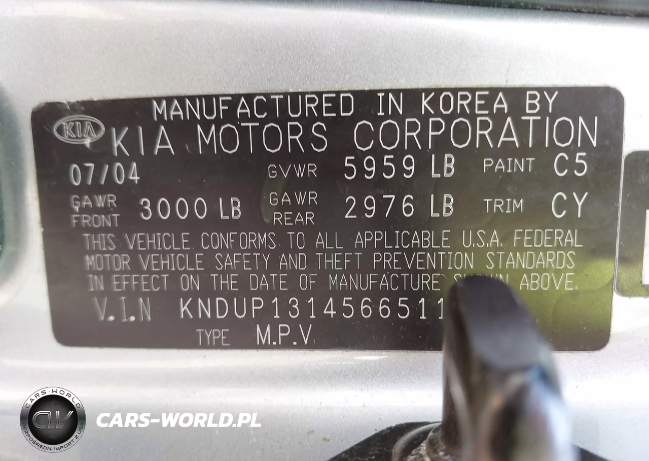 2005 Kia Sedona Ex-Lx VIN:KNDUP131456651188 - 9