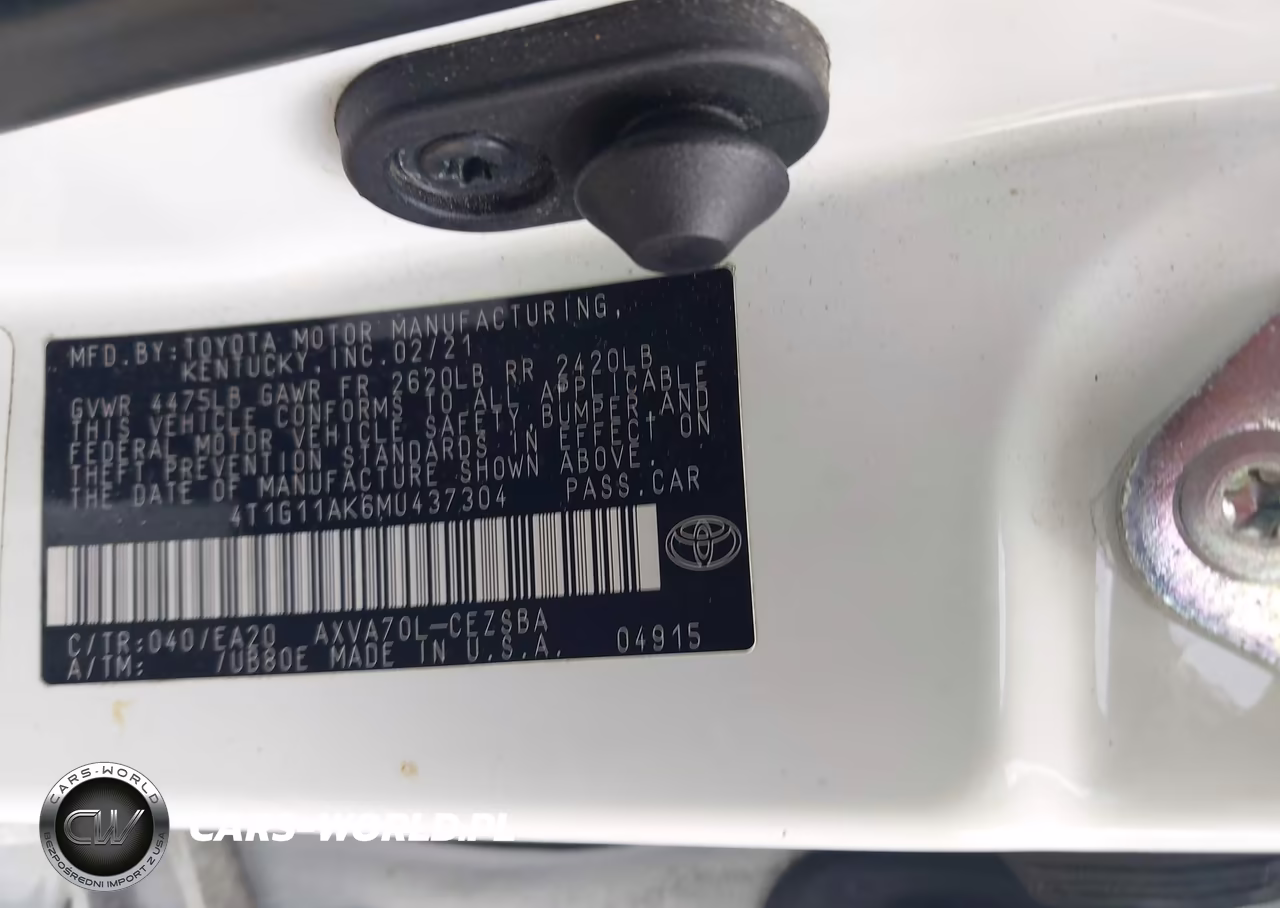 2021 Toyota Camry Se VIN:4T1G11AK6MU437304 - 9